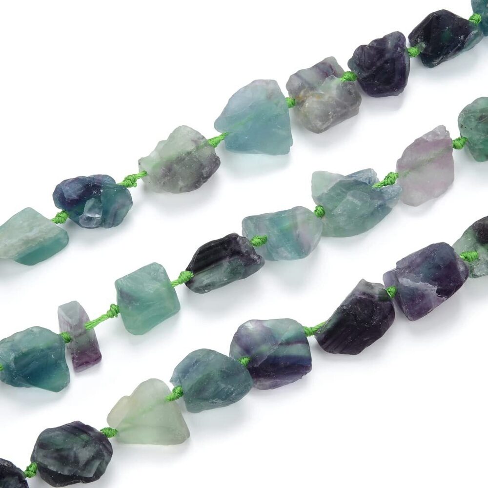 2934 Natural Raw Purple Green Fluorite Crystal Quartz Healing Gemstone